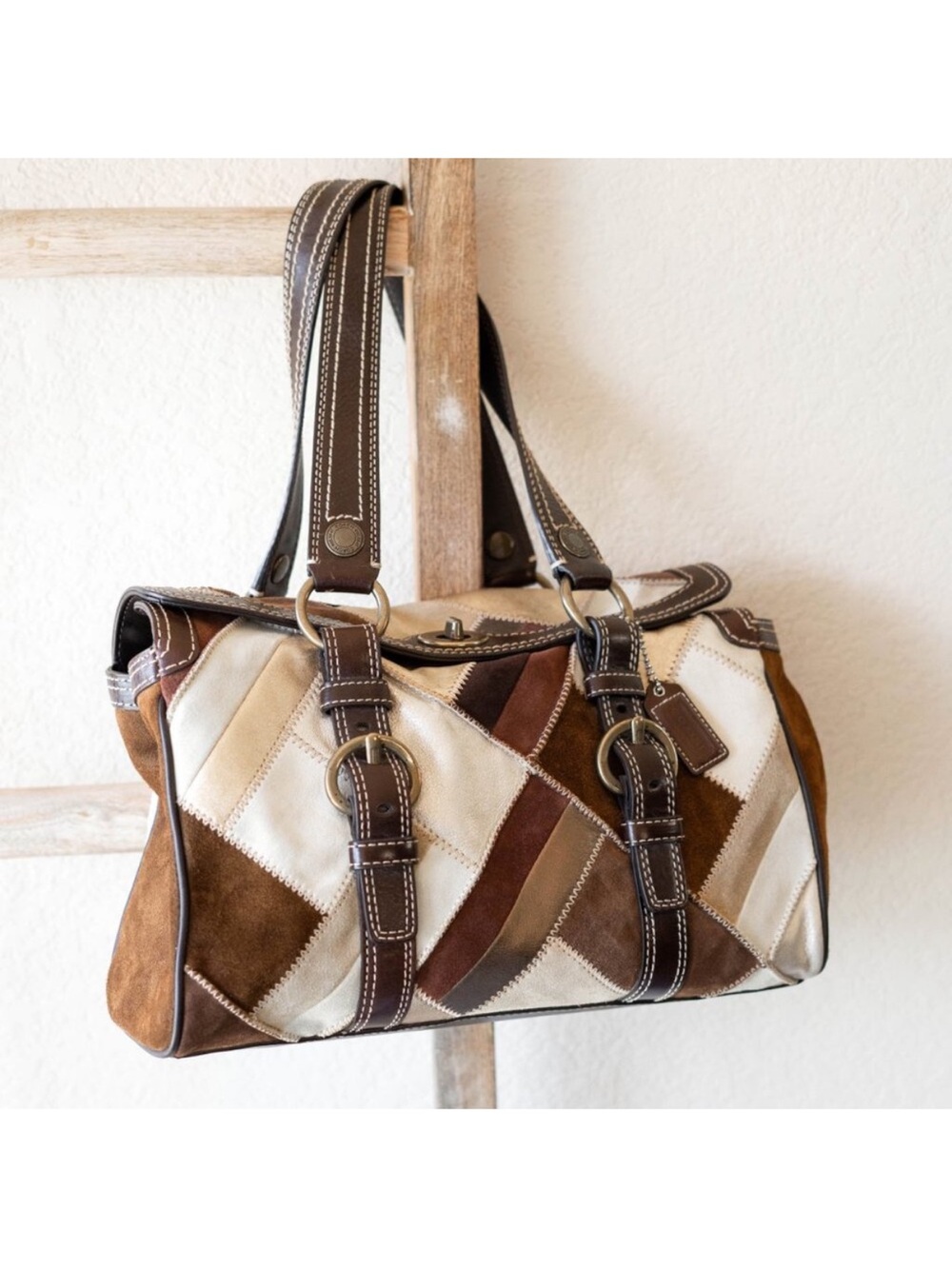 Coach Vintage Chelsea Patchwork Turnlock - Picture 2 of 12
